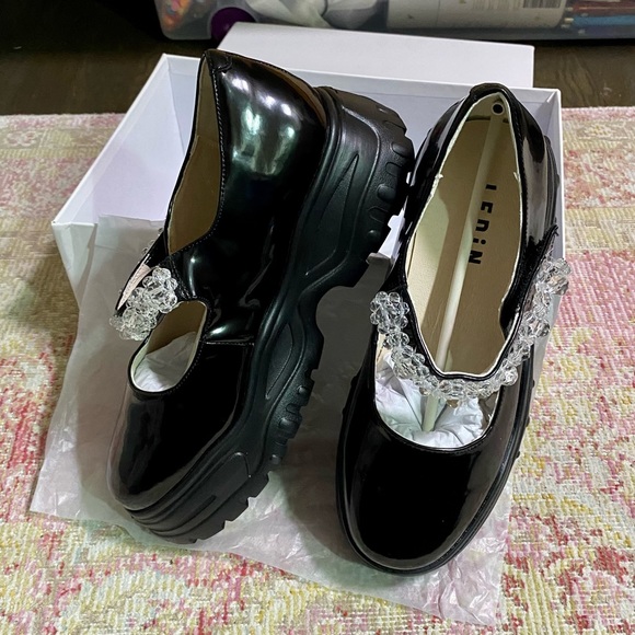 SOLD Beaded Chunky Mary Janes - Picture 4 of 6